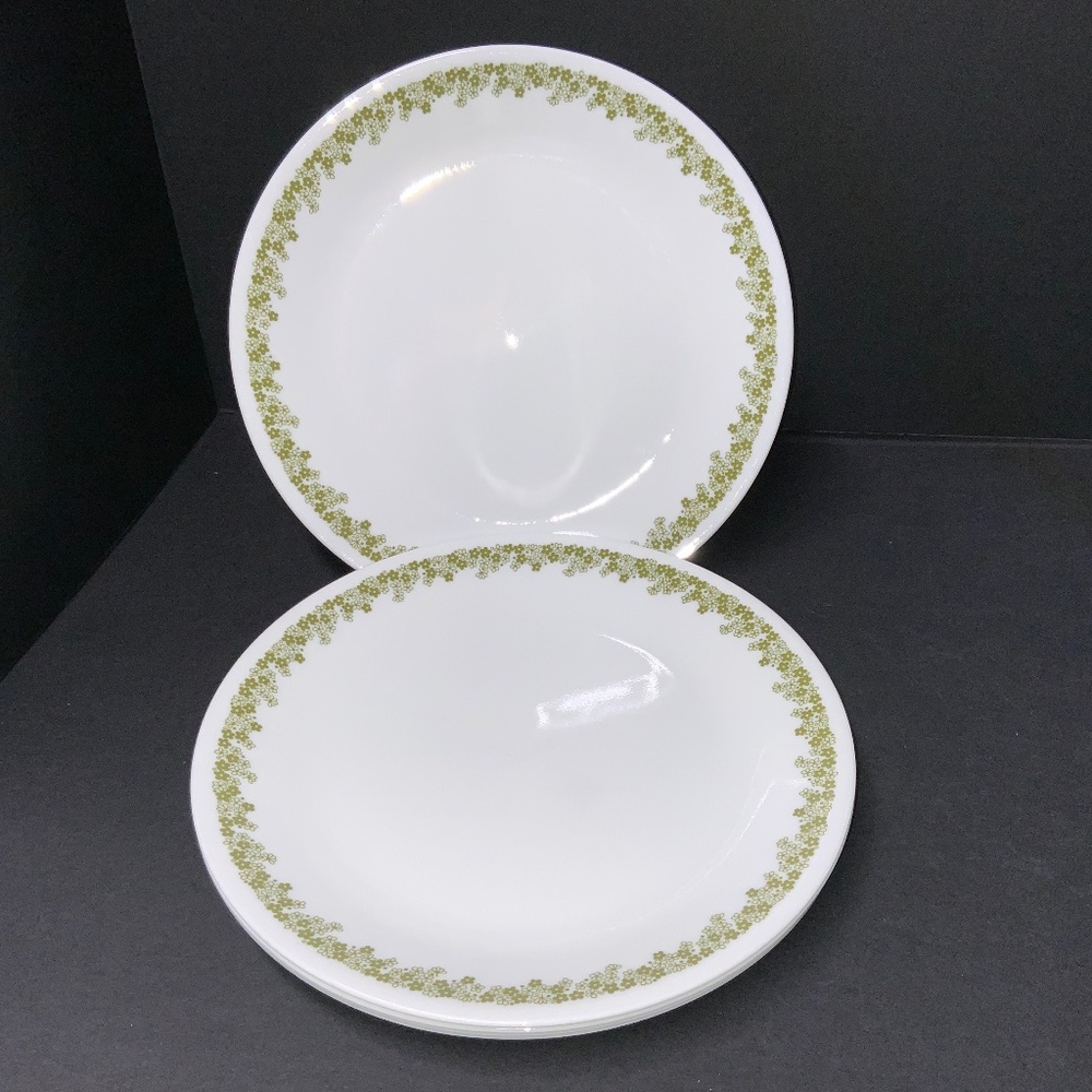 Set of 5, Corelle Spring Blossom, Crazy Daisy 9 7/8 Dinner Plates - EUC